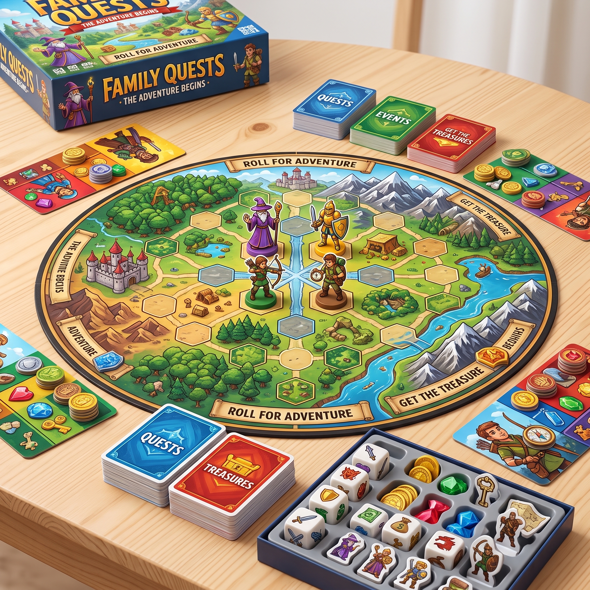 Galactic Quest Family Board Game