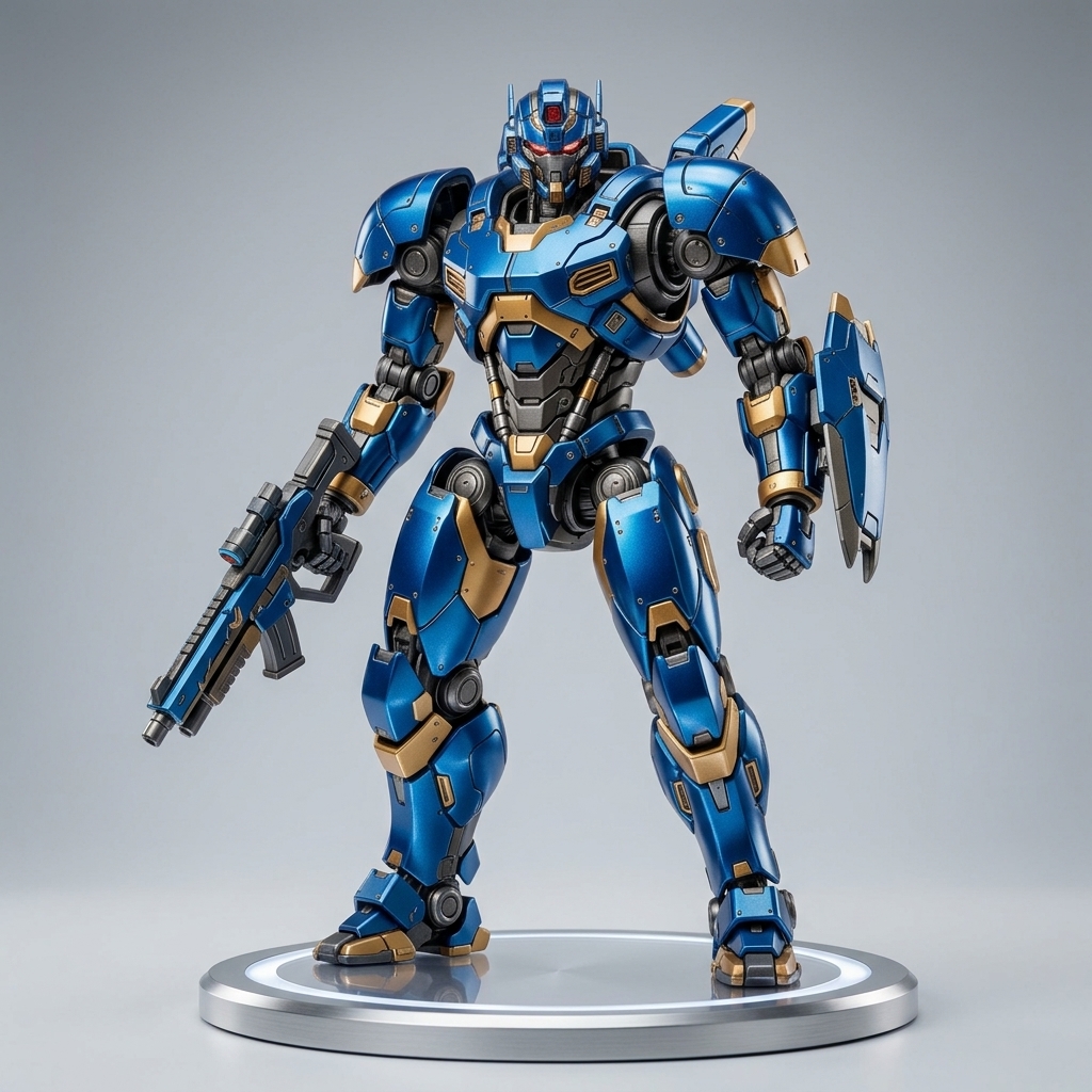 Articulated Mecha Robot Figure